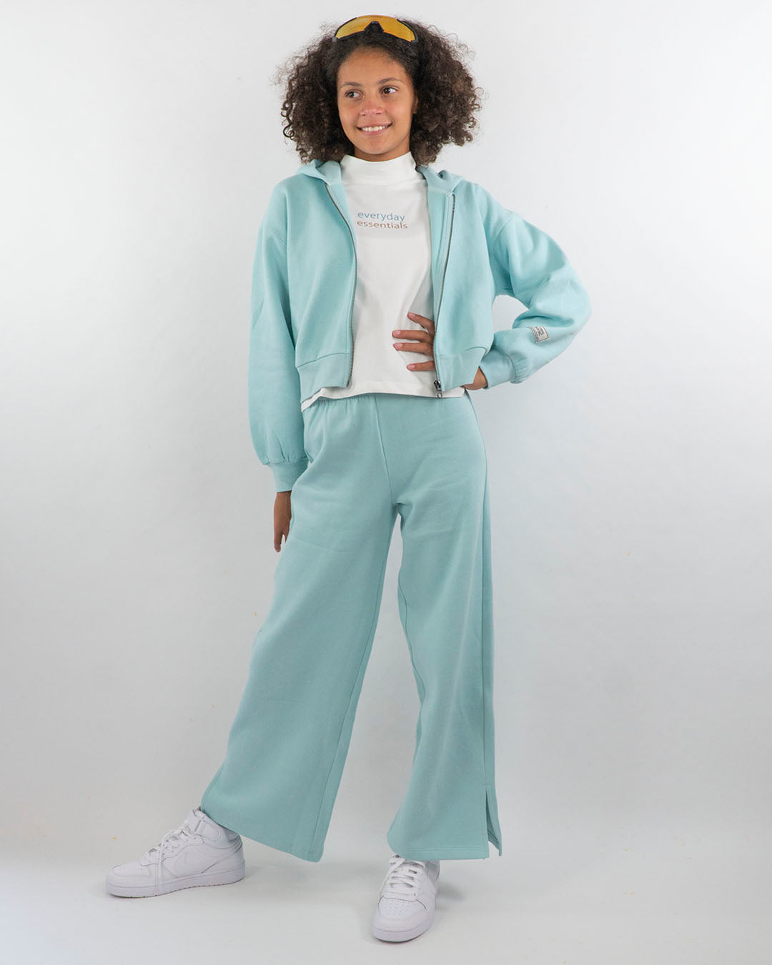 Lupetto manica lunga con scritta glitterata I DO