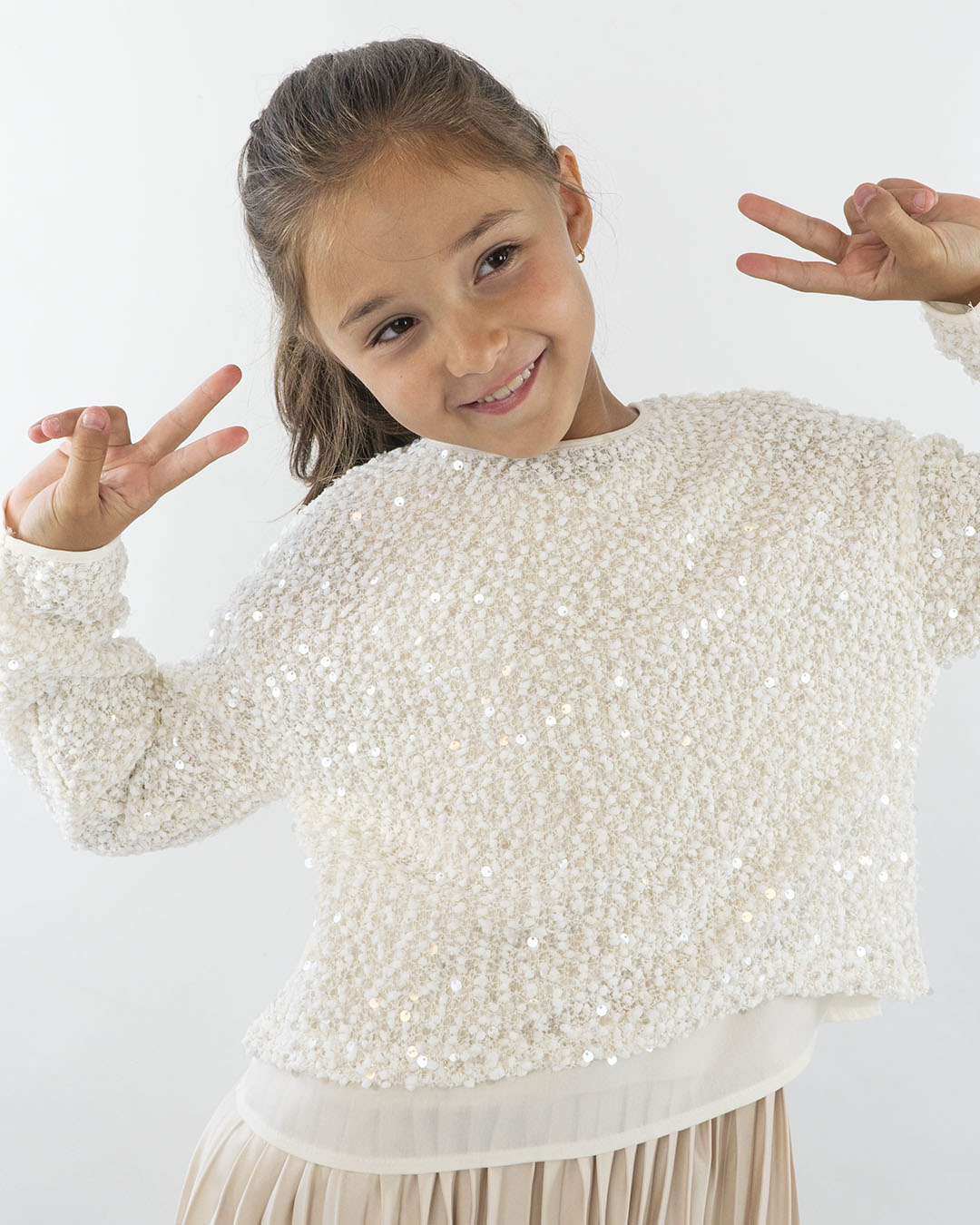 Abito 2 pz. con camicia in pailettes MAYORAL