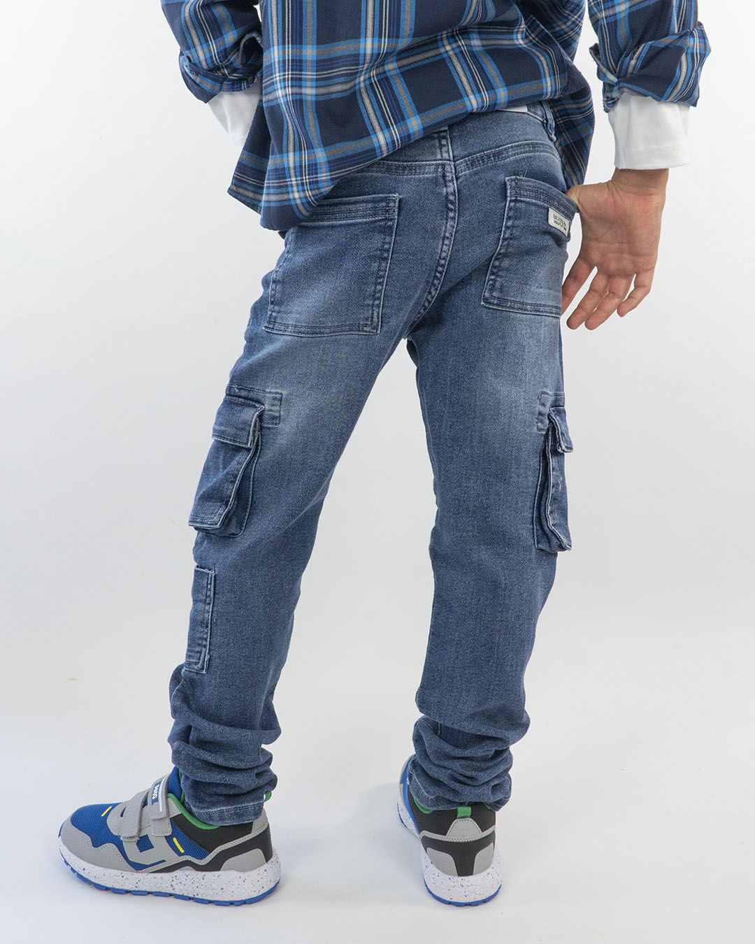 Jeans elasticizzato cargo MAYORAL