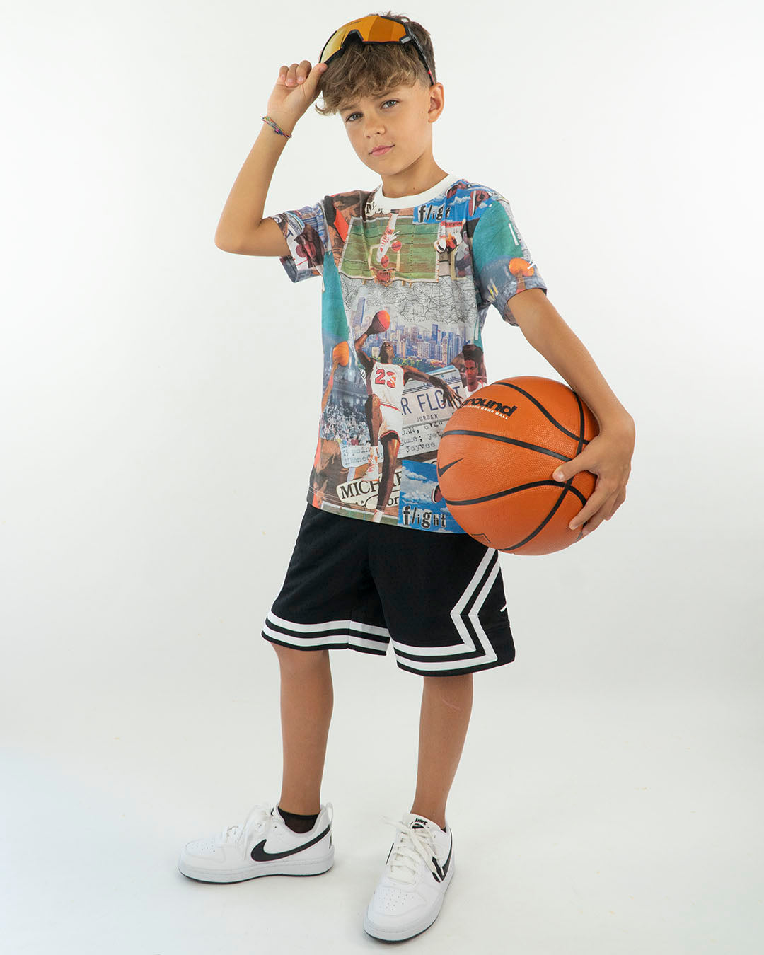 T-shirt manica corta con stampe colorate Jordan