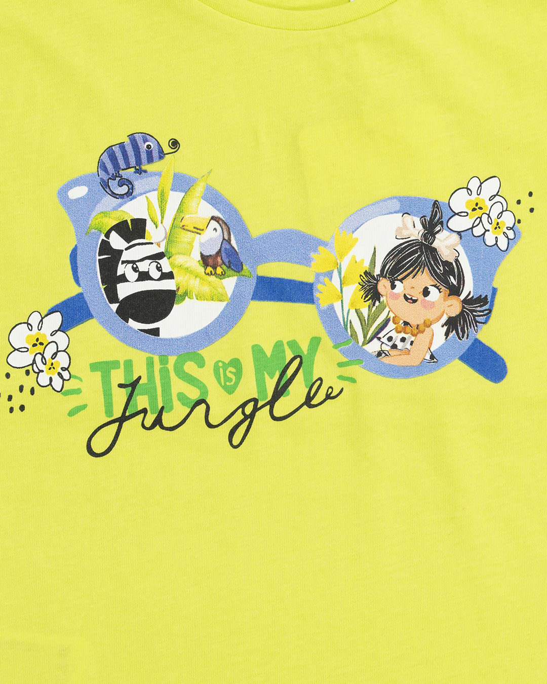T-Shirt manica corta stampa occhiali