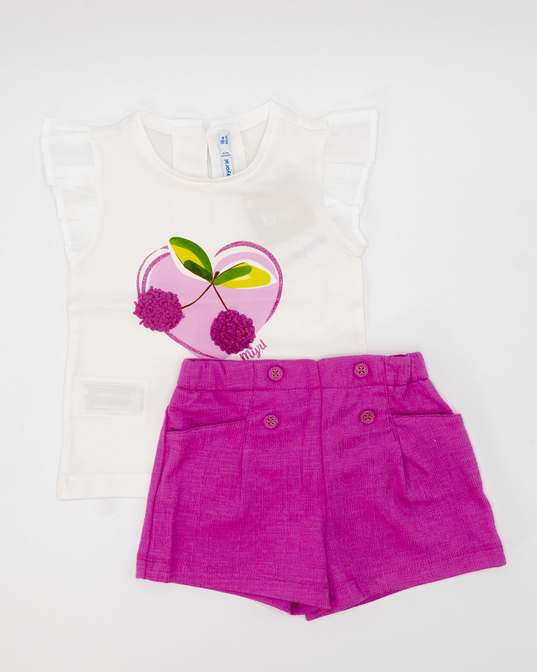 T-shirt manica corta con ciliegie MAYORAL