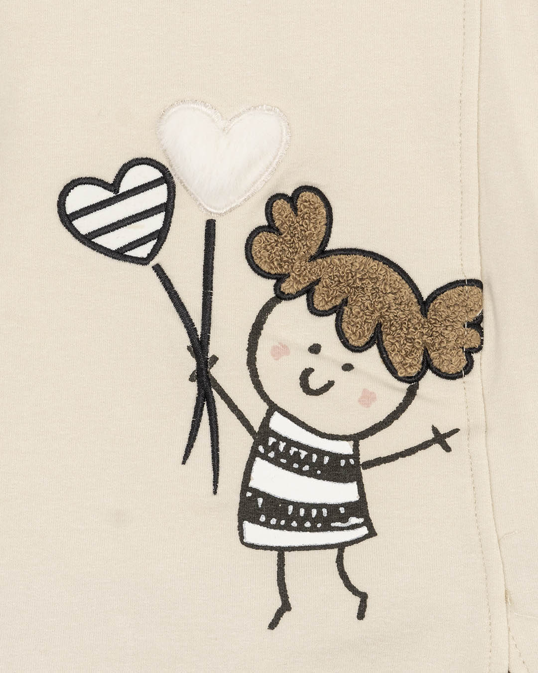 Abito in felpa con bimba con palloncini MAYORAL