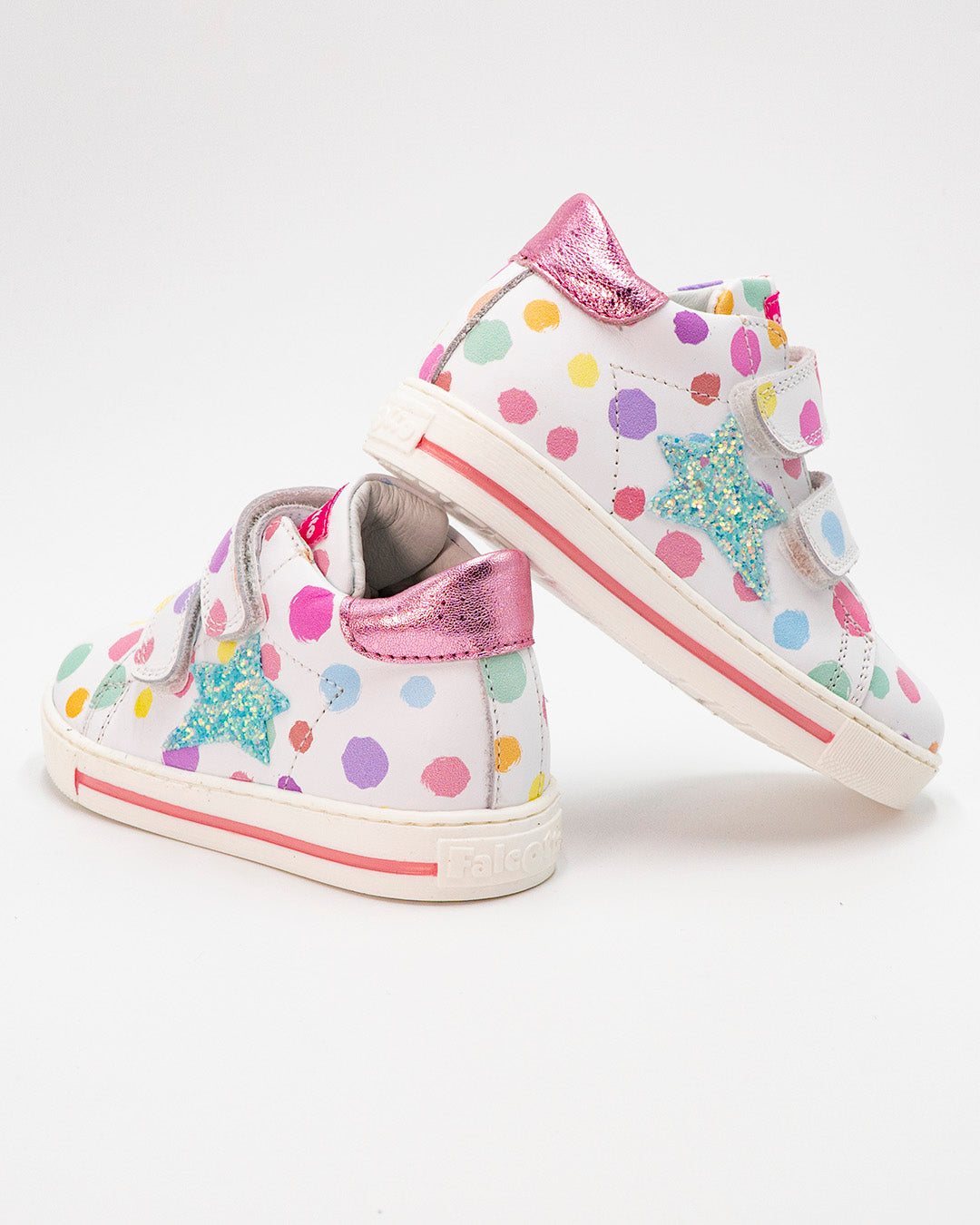Scarpa in pelle a pois con strappi FALCOTTO