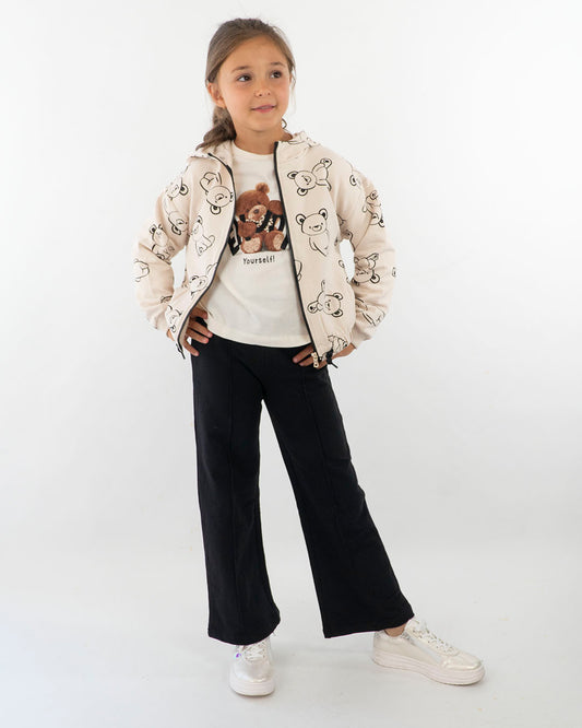 Tuta felpata stampa orsetti con 2 pantaloniMAYORAL