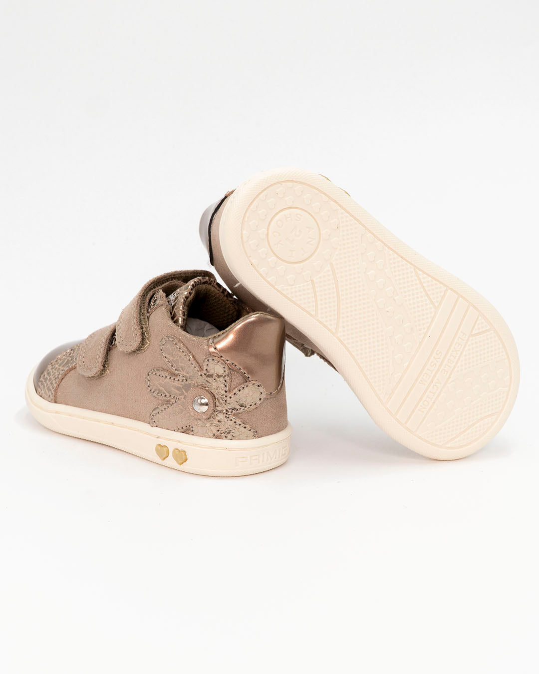 Scarpe con fiore applicato e strappi PRIMIGI