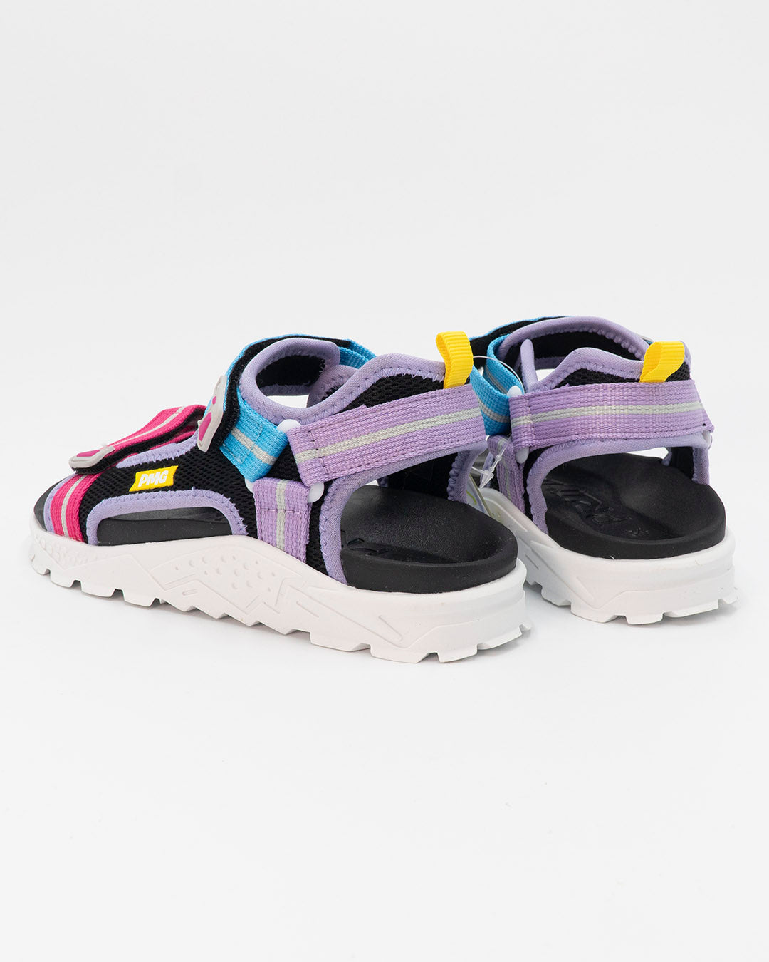Sandalo multicolor con strappi