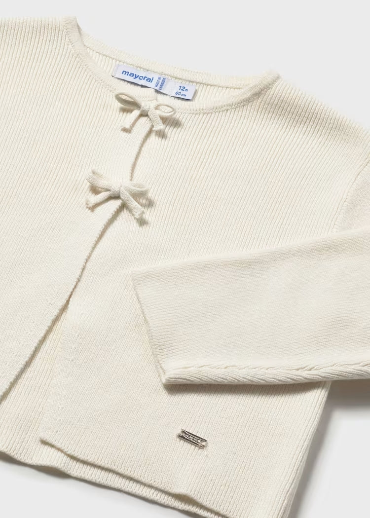 Cardigan in tricot con fiocchi art.1307-51 MAYORAL