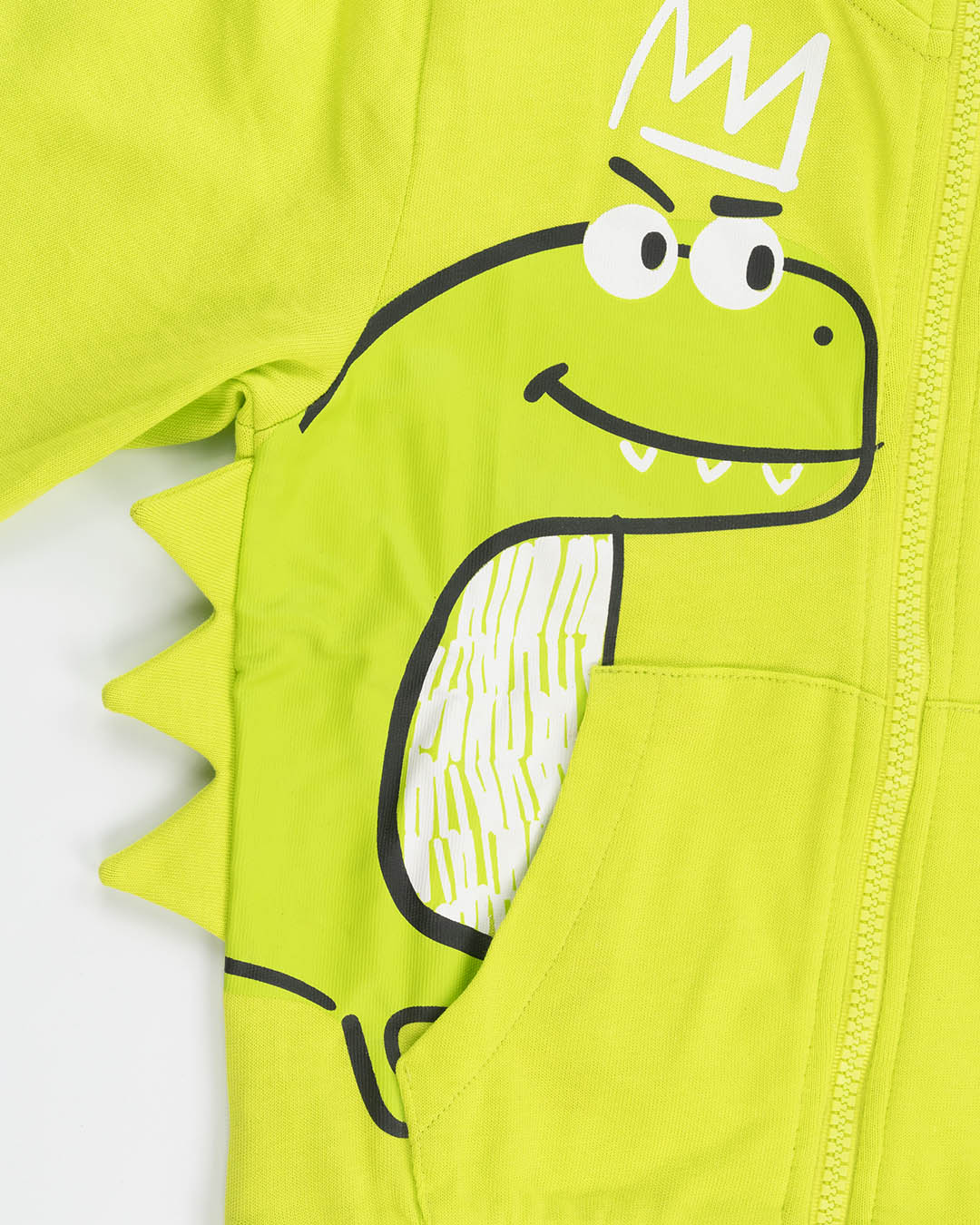 Tuta 2 pz. bicolor in cotone con dinosauri I DO