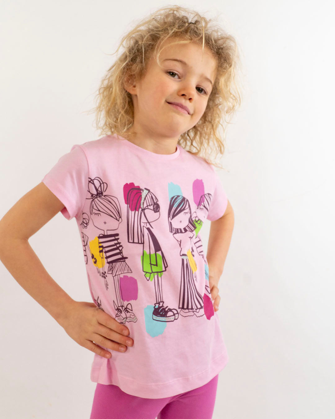 Completo stampa girls con leggings MAYORAL