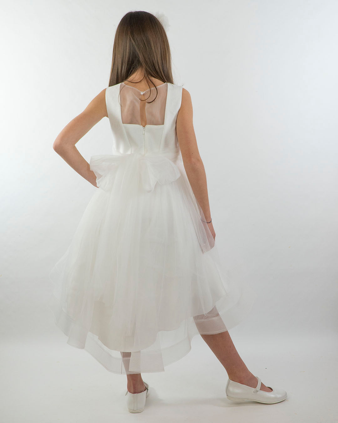 Abito con tulle e corpino lurex ABEL & LULA