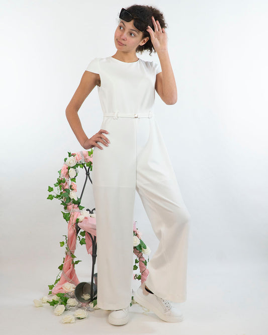 Tuta con gamba larga e cinturina KOCCA