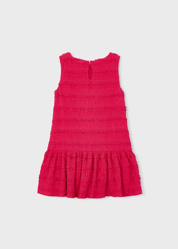 Abito smanicato con piccoli volant MAYORAL