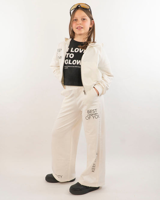 Tuta 2 pz. con cappuccio e pantalone largo I DO