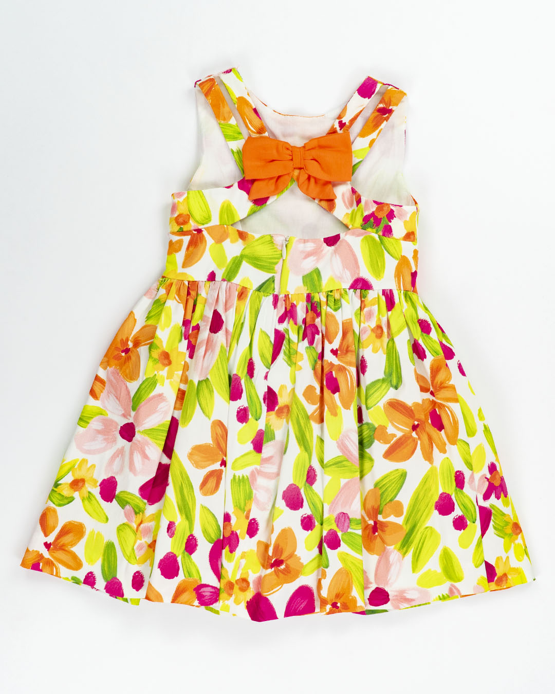 Abito in saten stampato