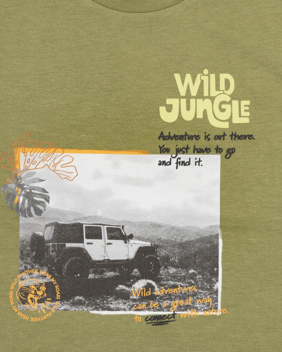T-shirt manica corta wild jungle