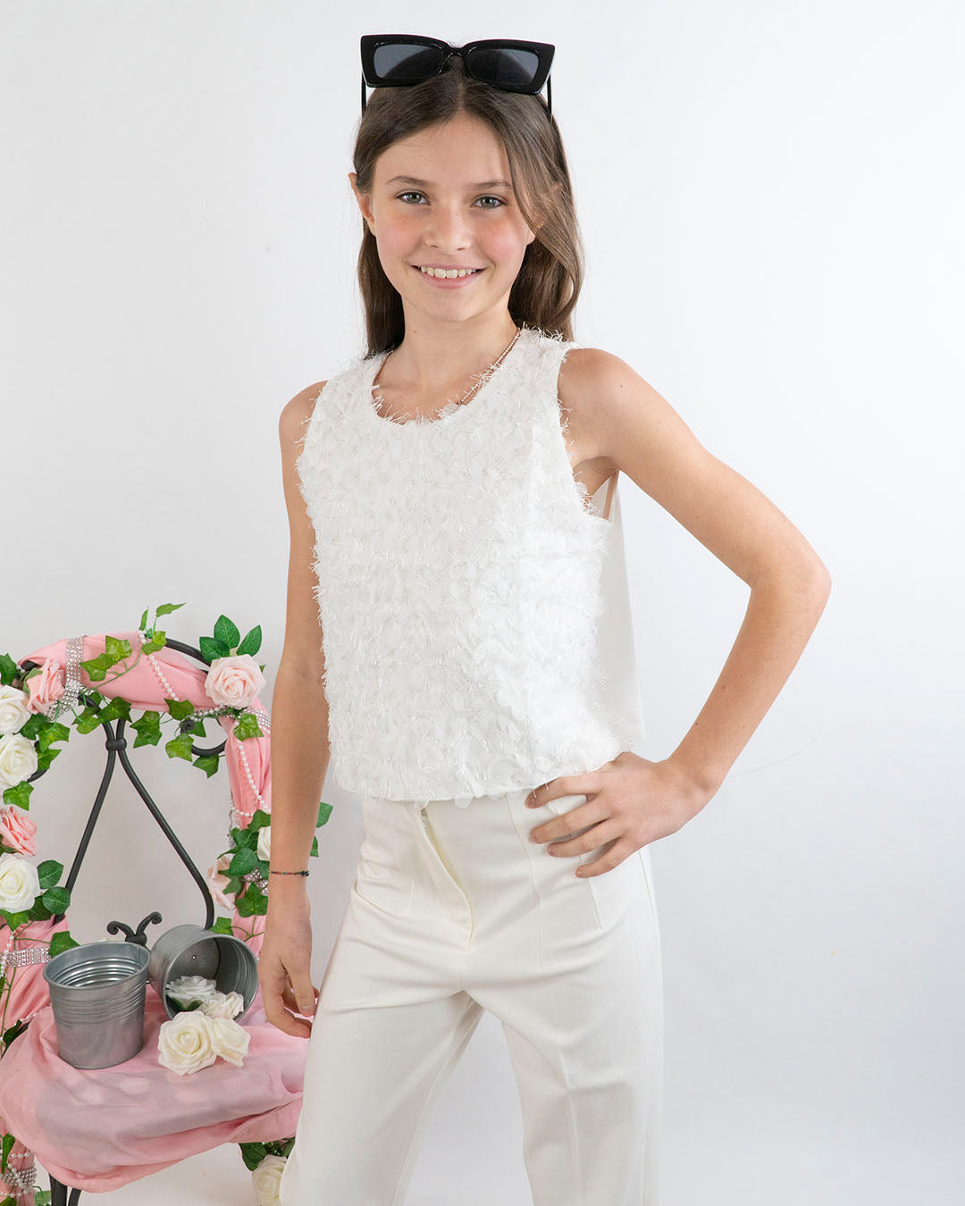 Top in viscosa con scollo americana MAYORAL