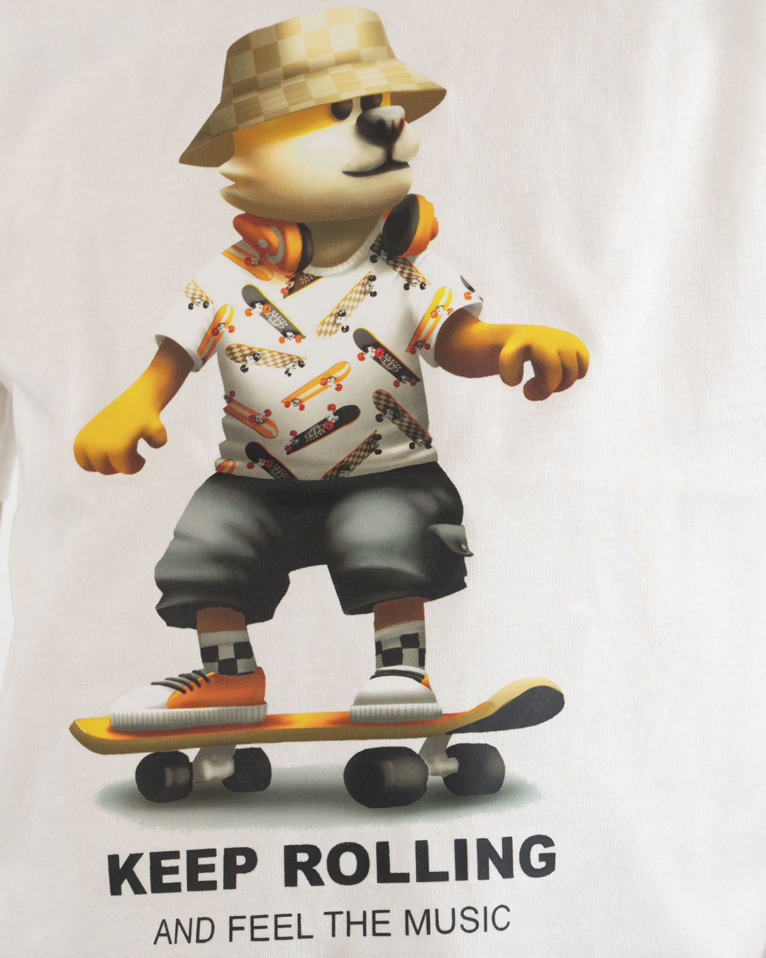 T-shirt manica corta con orso skater MAYORAL