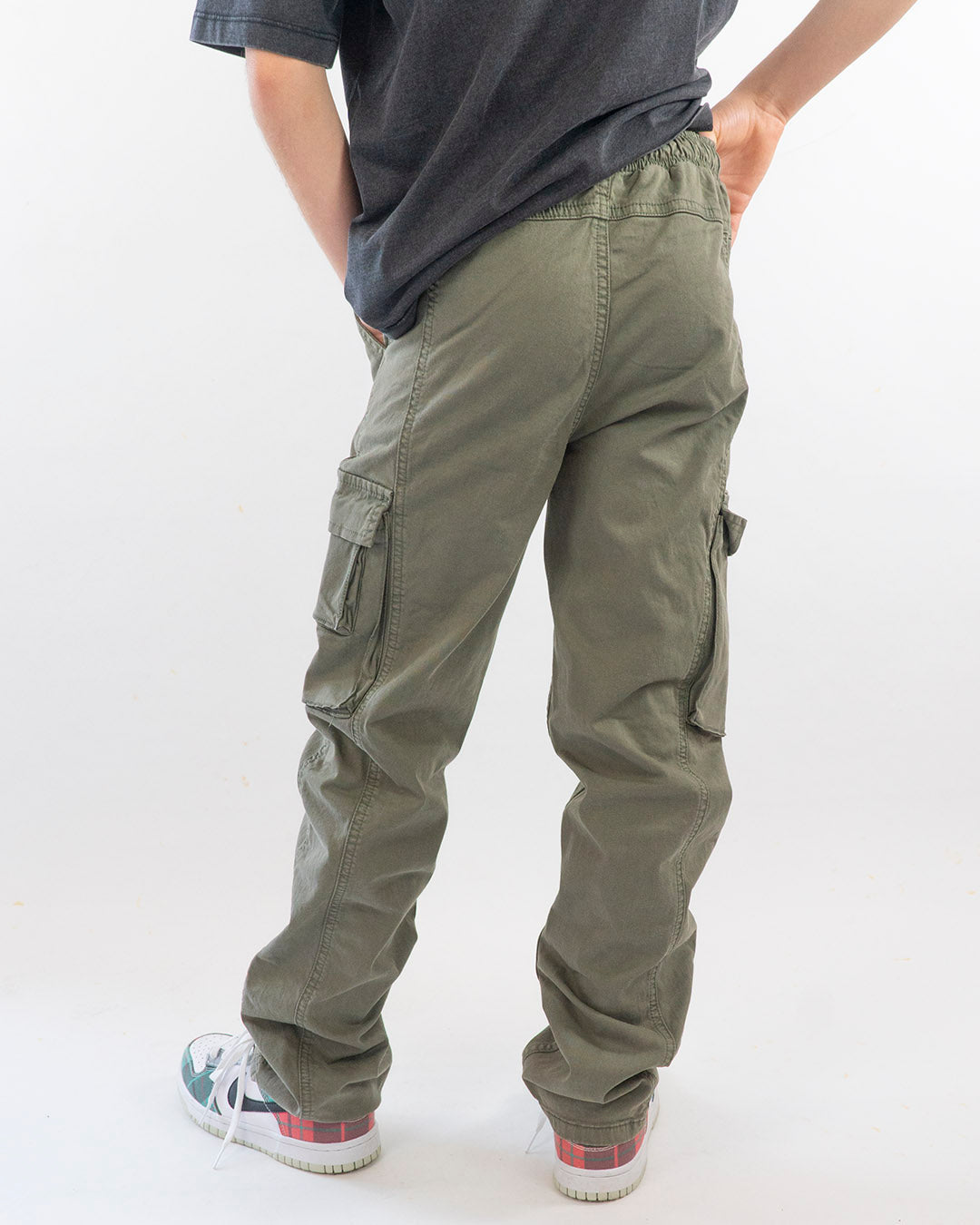 Pantaloni cargo con elastico in vita I DO