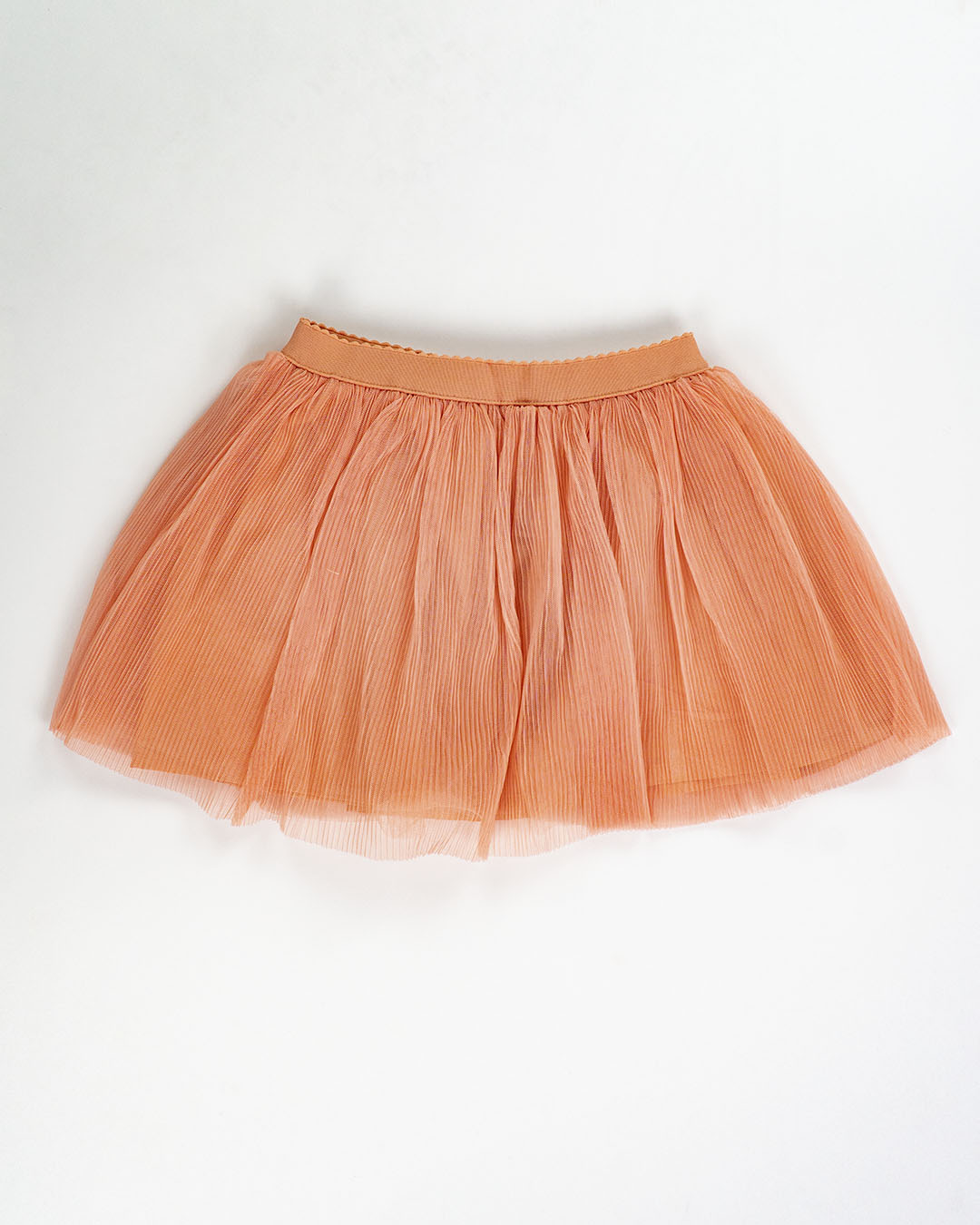 Completo con gonna in tulle e stampa con pailettes
