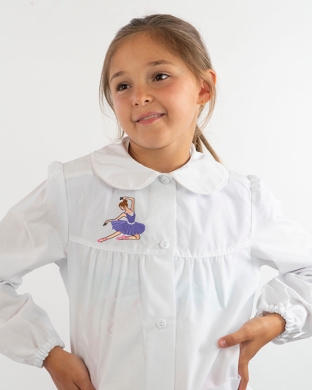 Grembiule scuola con bottoni