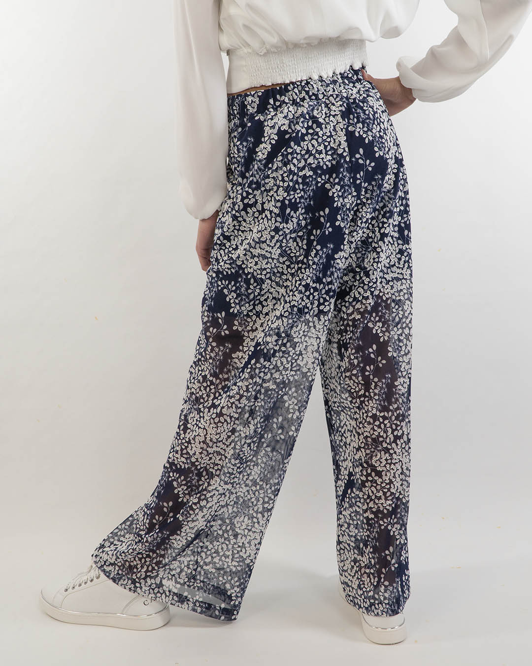 Pantaloni fashion in tessuto operato KOCCA