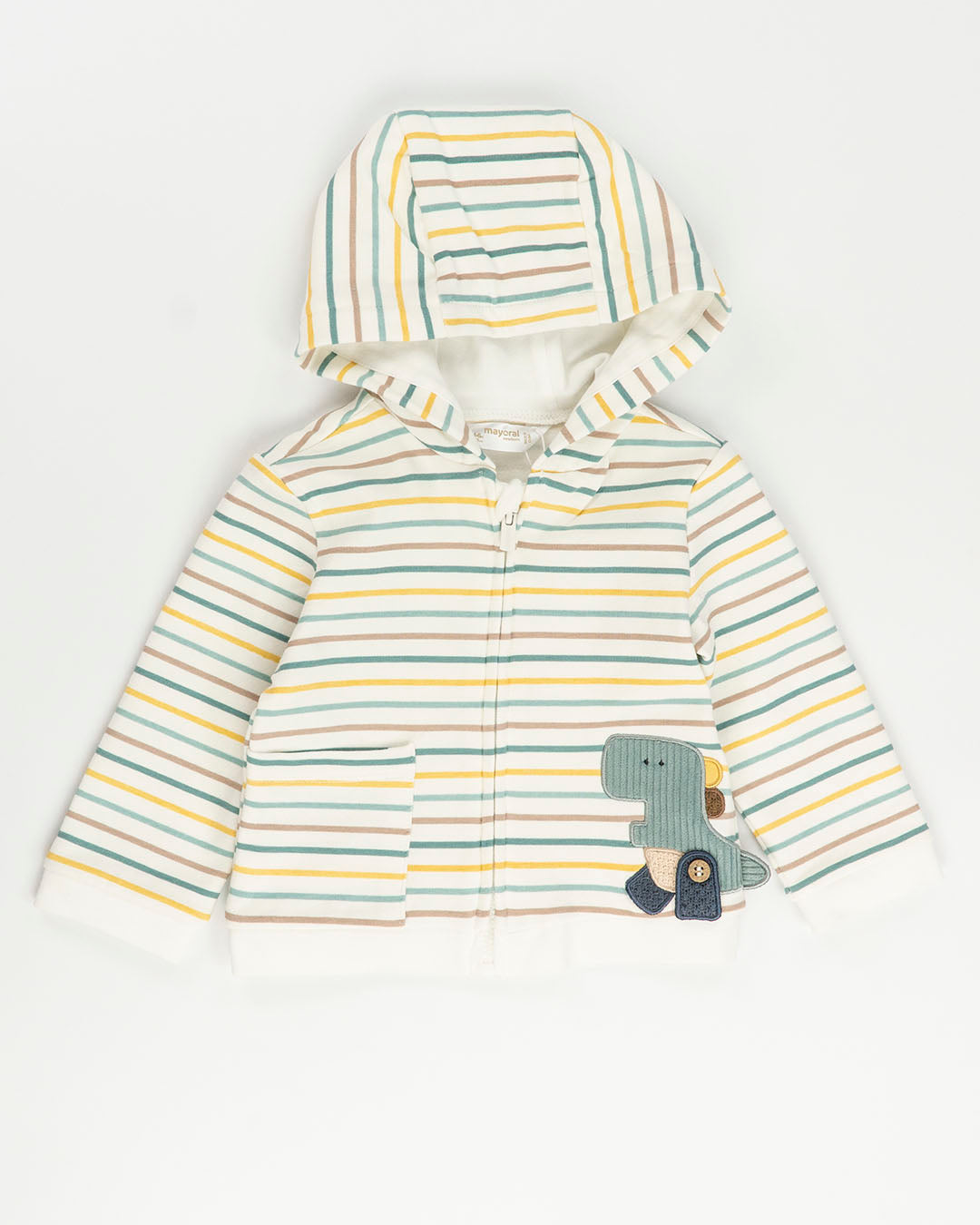 Tuta 3 pz. rigata felpata con dinosauri MAYORAL