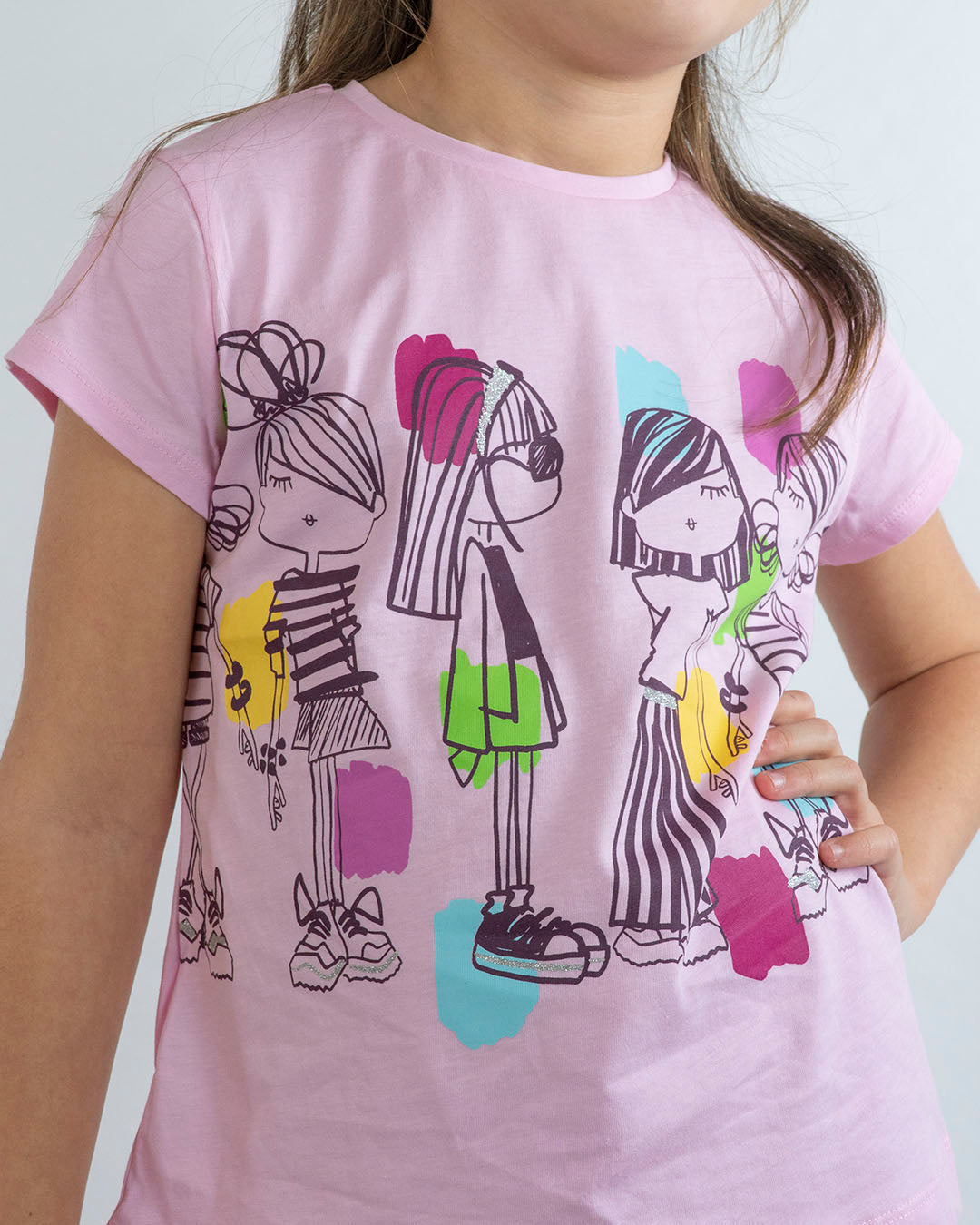 Completo stampa girls con leggings MAYORAL