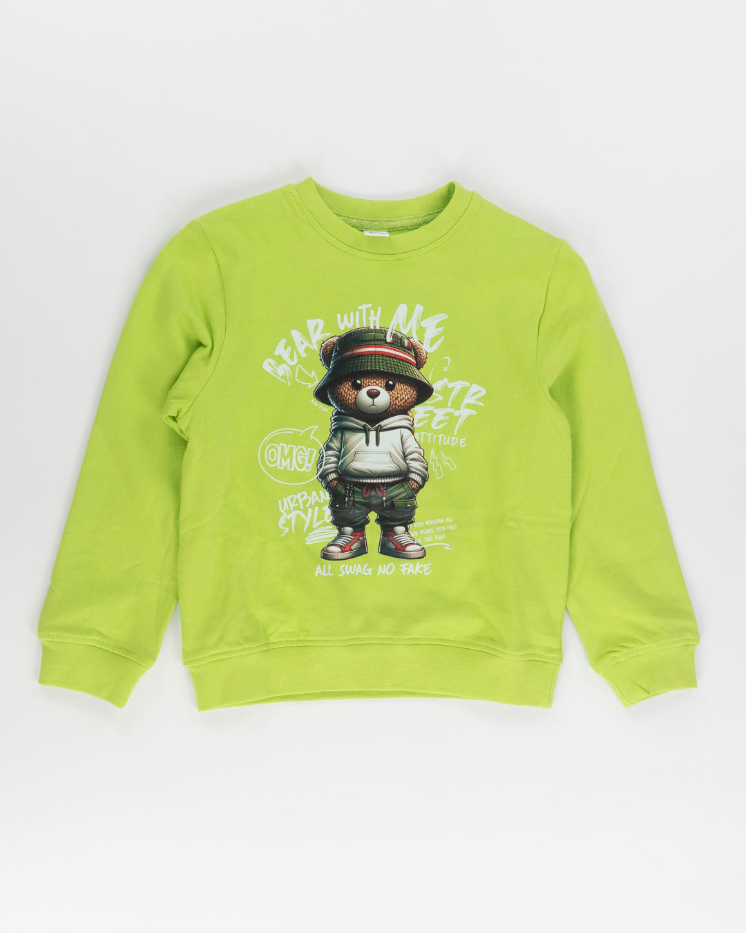 Tuta 2 pz. felpata con orsetto urban style I DO