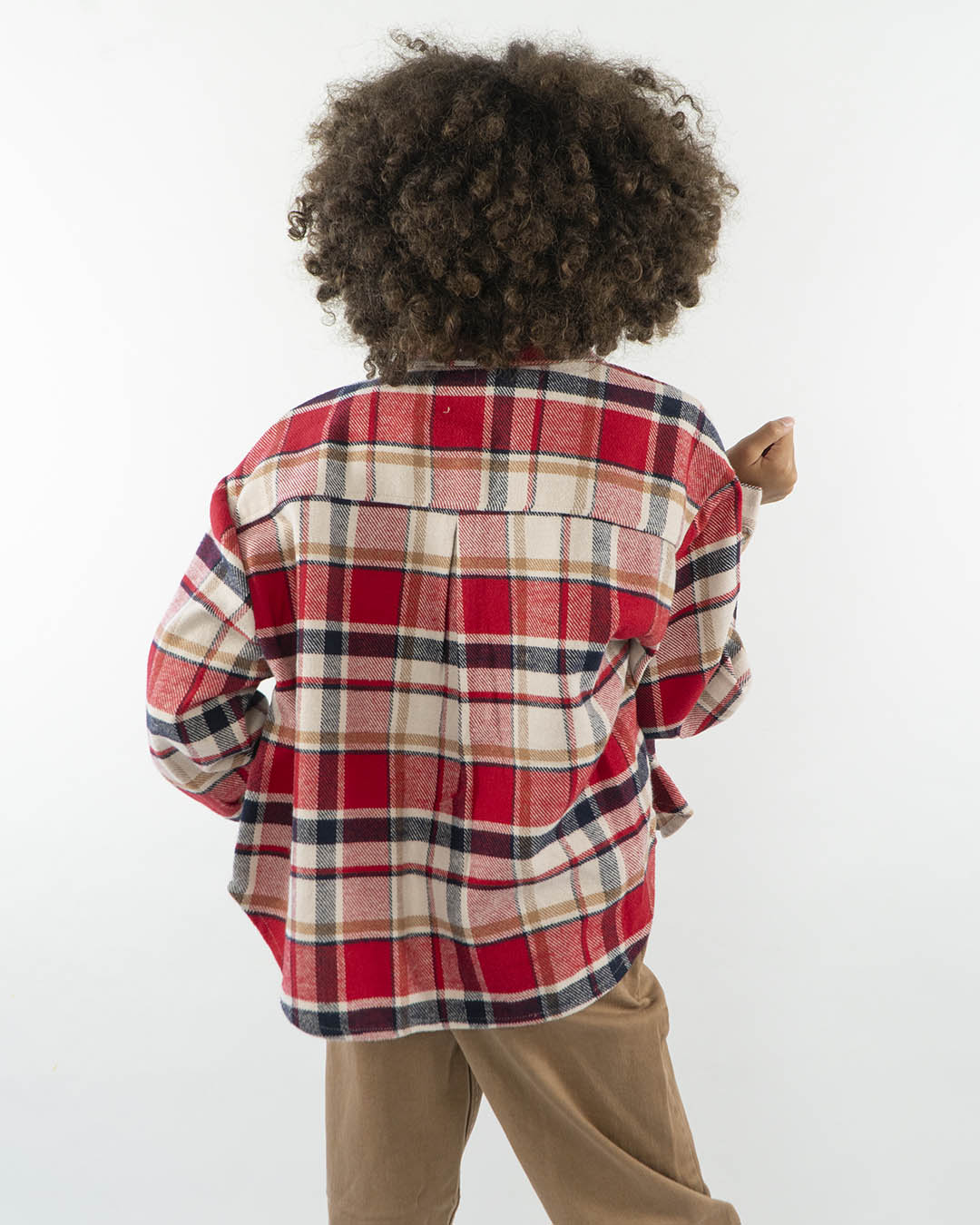 Camicia felpata bottoni