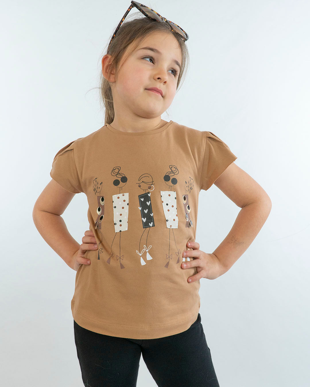 T-shirt larga manica corta con pailettes MAYORAL