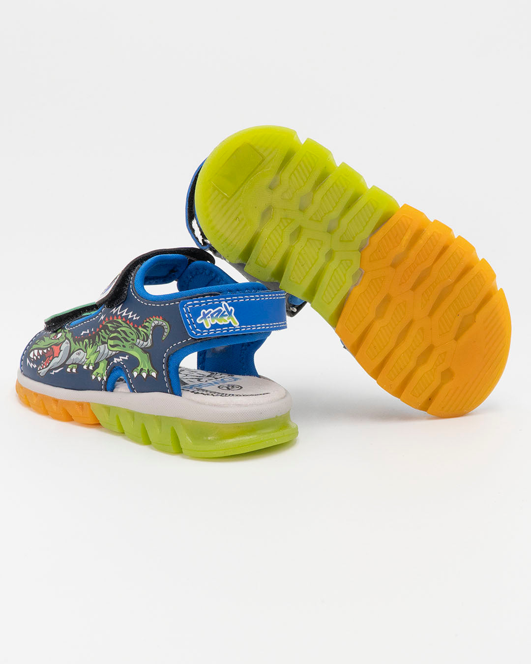 Sandalo con luci, dinosauro e strappi PRIMIGI