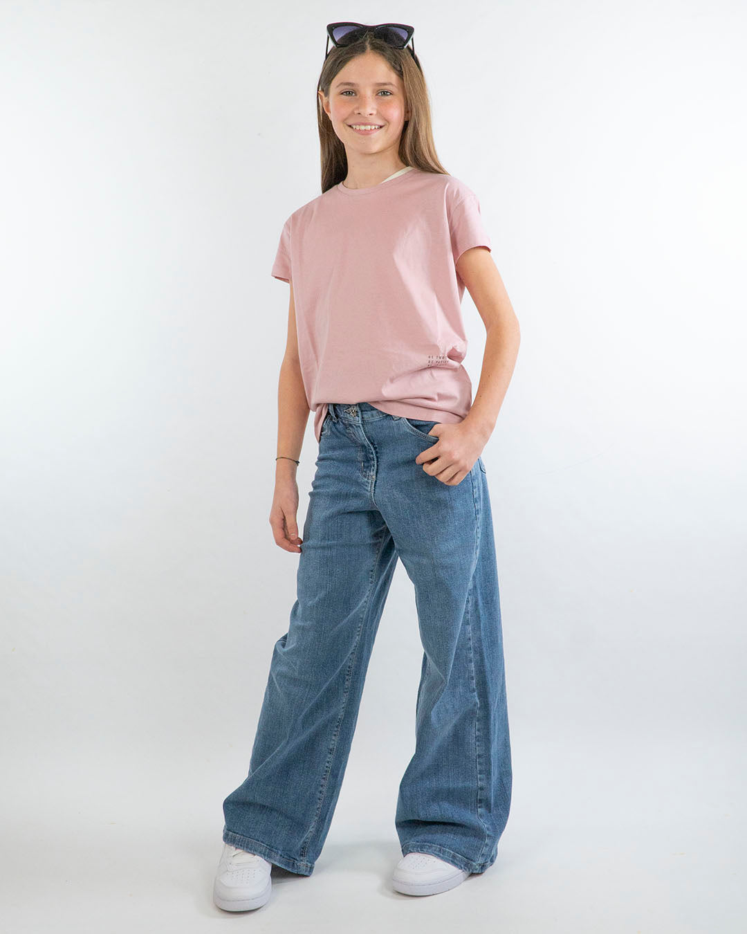 Jeans elasticizzati con taglio a palazzo I DO