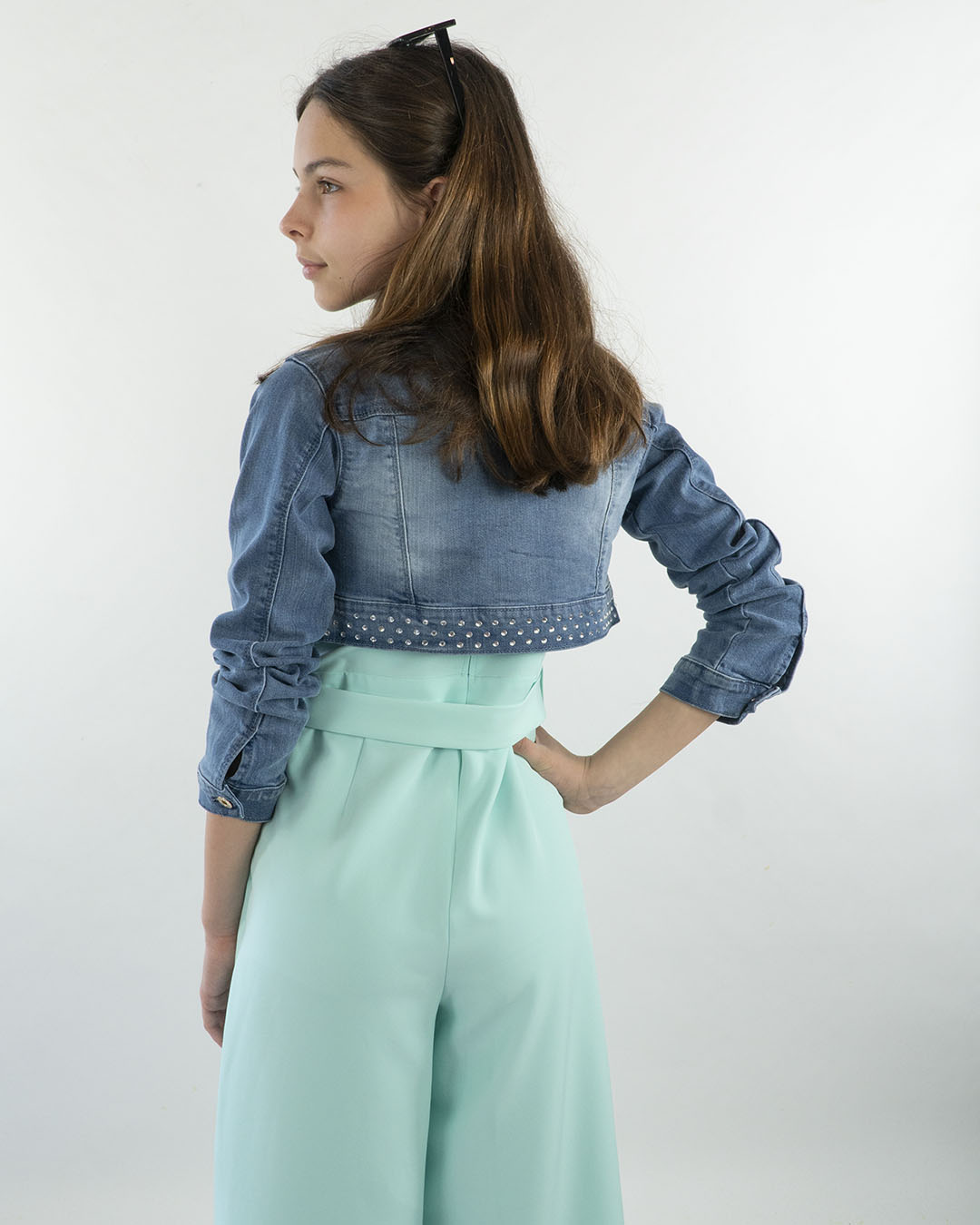 Giubbino in Jeans con strass I DO