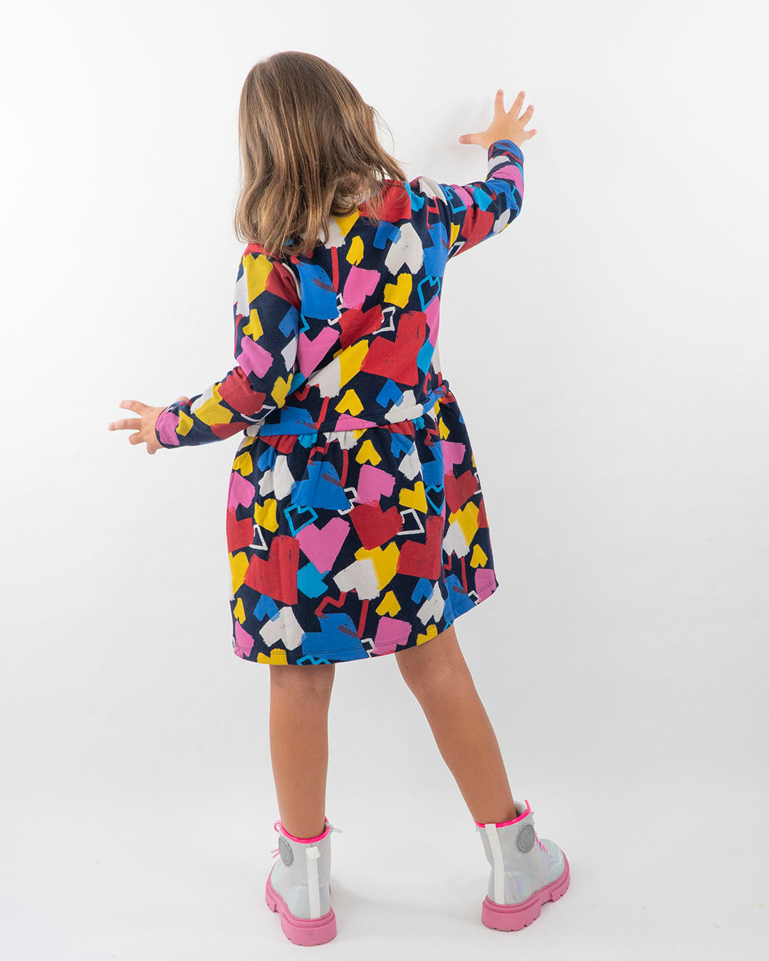 Abito in felpa a fantasia