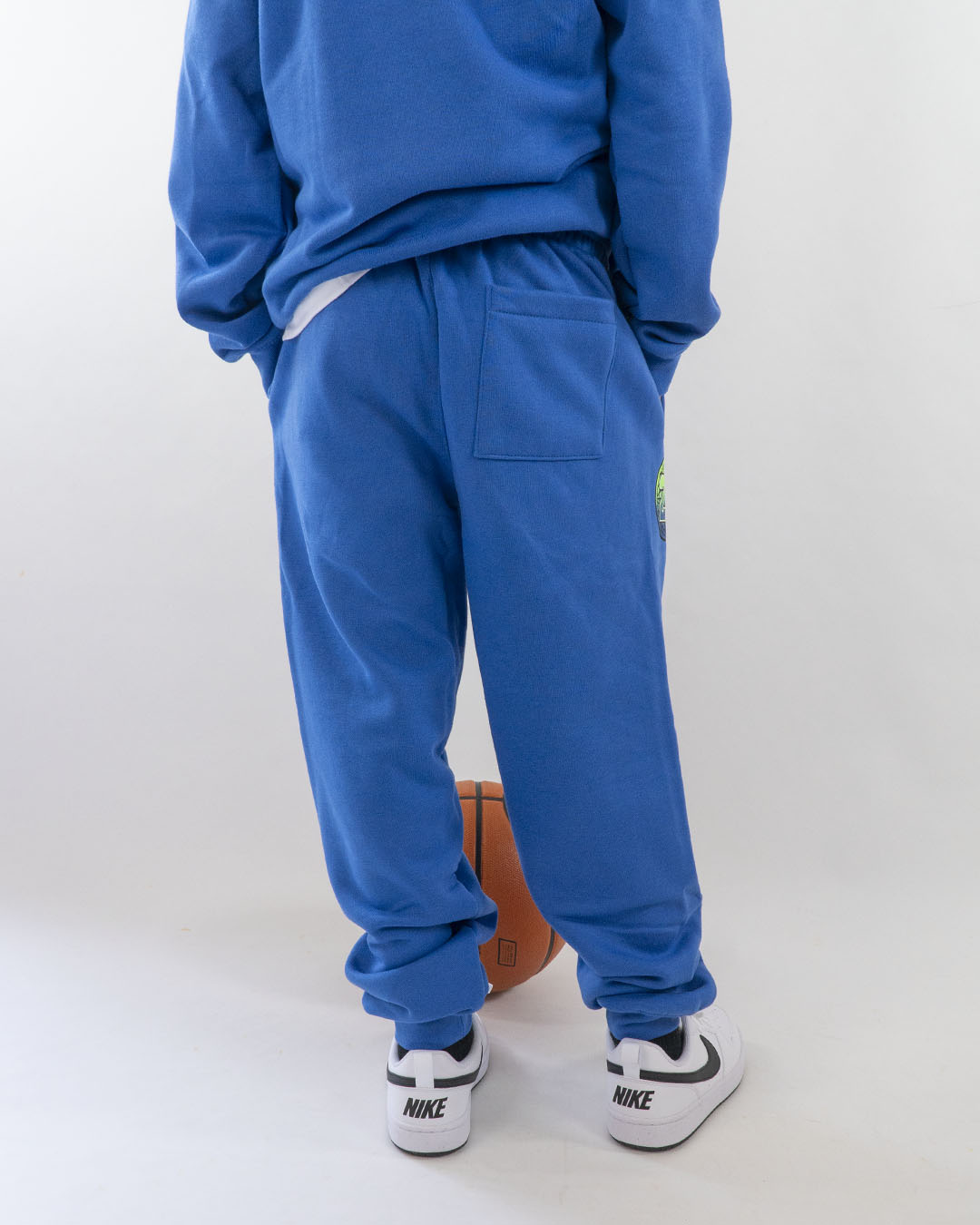 Pantalone felpato con scritta gommata JORDAN