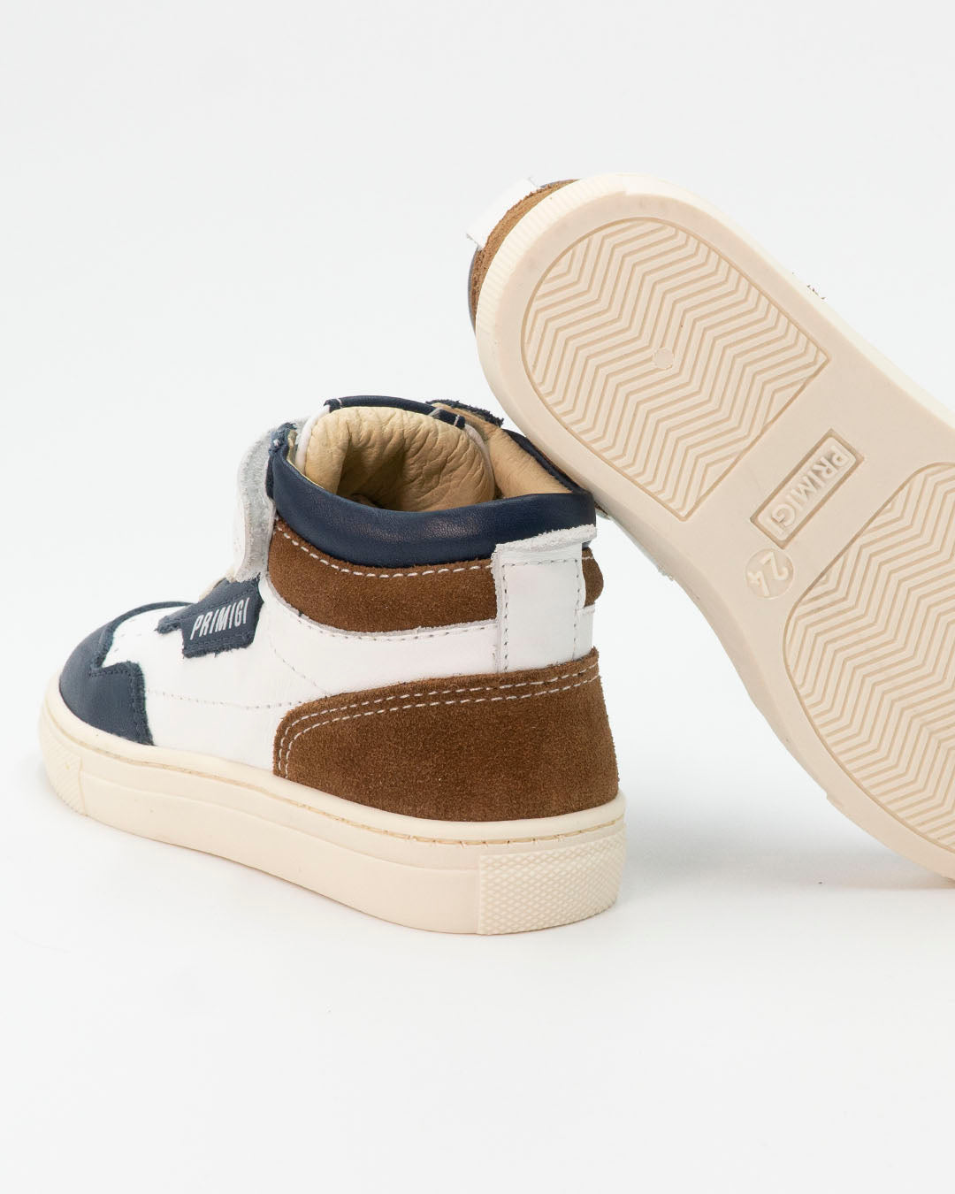 Scarpa alta in pelle con inserti colorati PRIMIGI