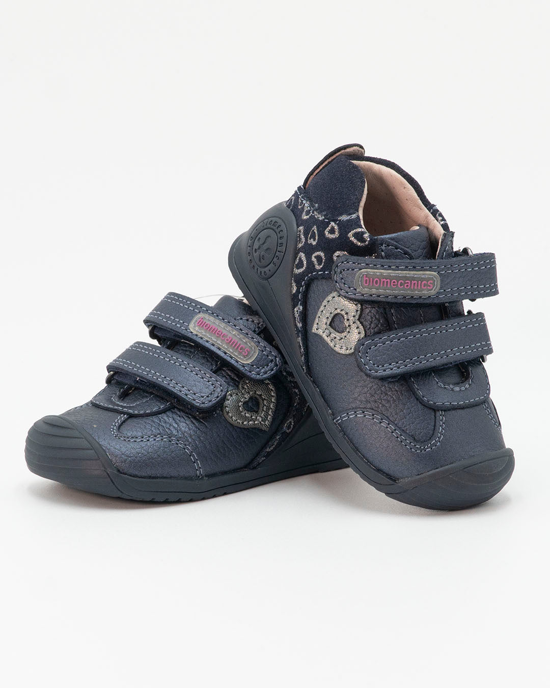 Scarpe primipassi in pelle con cuori BIOMECANICS
