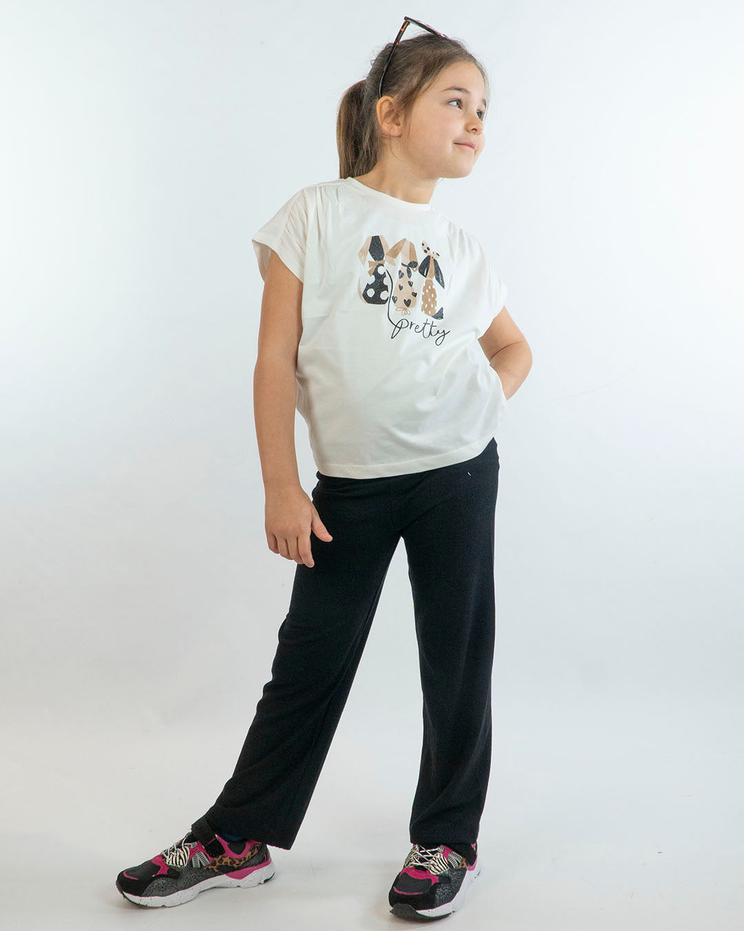 Completo con 2 leggings e t-shirt con cani MAYORAL