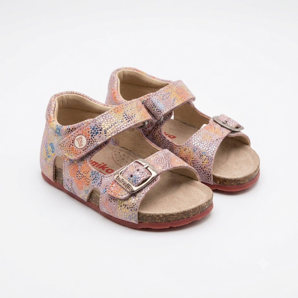 Sandali microfantasia in pelle FALCOTTO