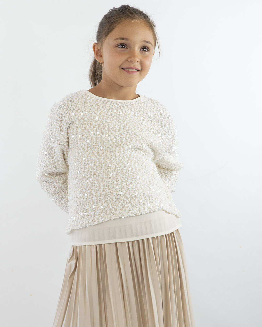 Abito 2 pz. con camicia in pailettes MAYORAL