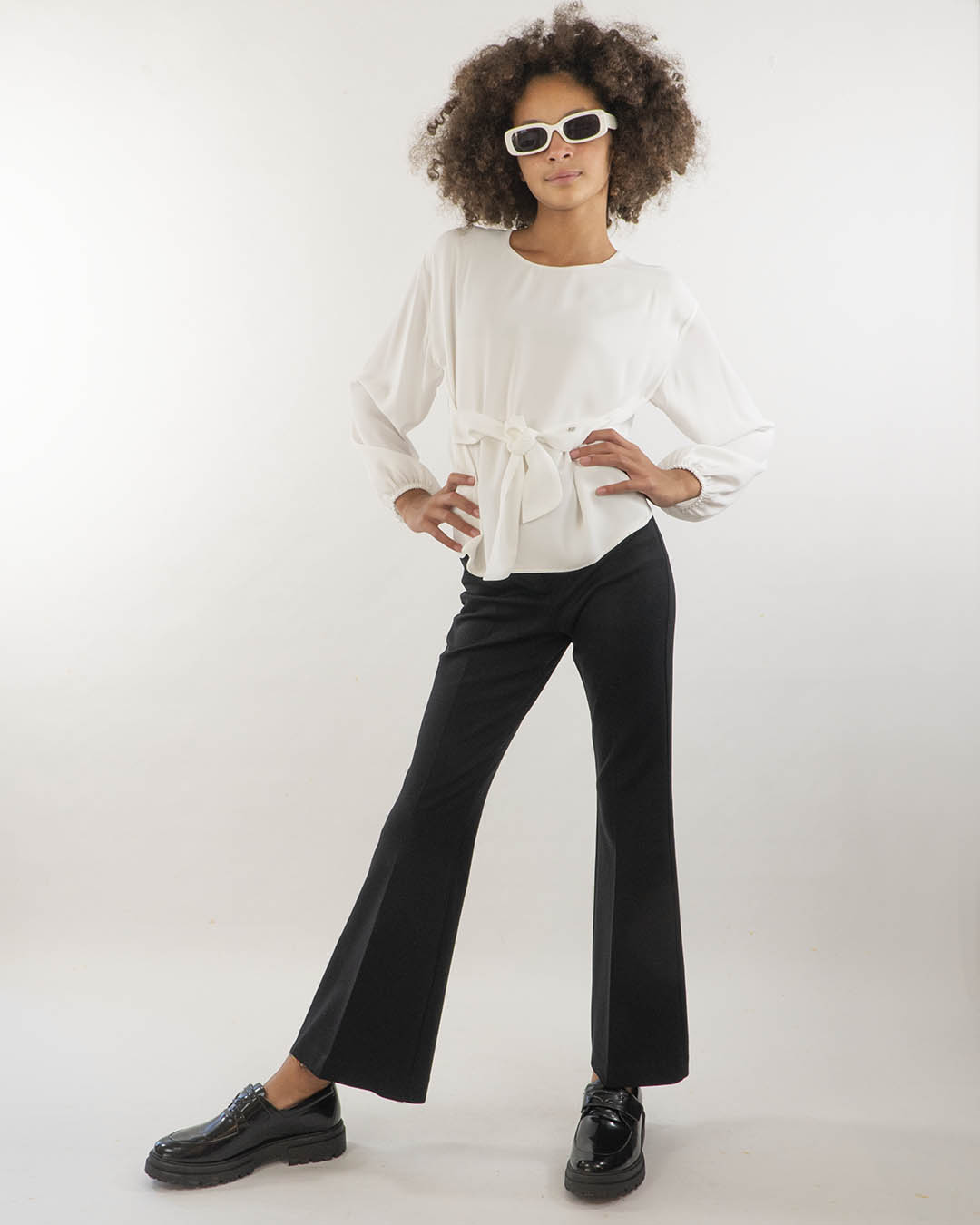 Camicia girocollo con fusciacca KOCCA