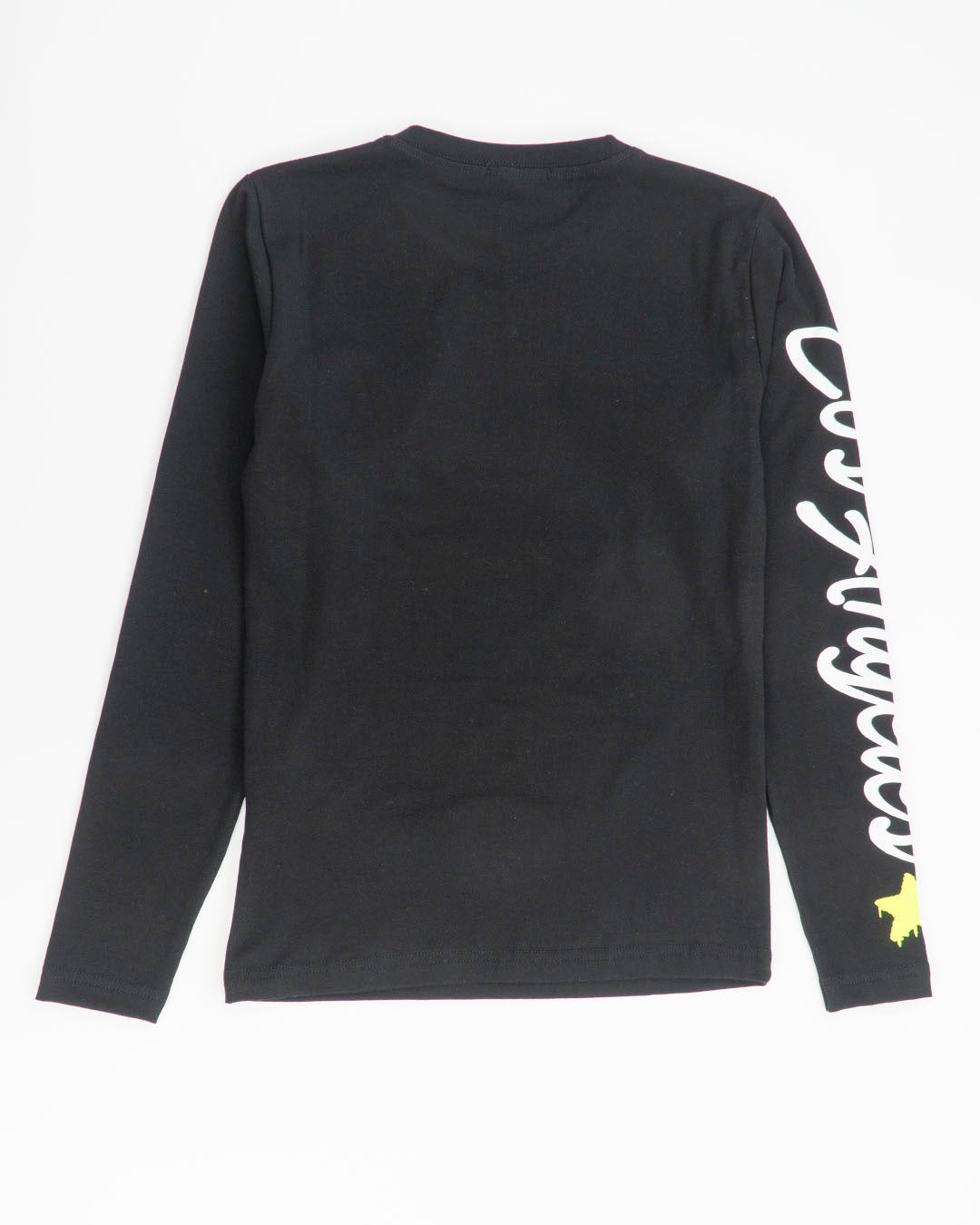 T-shirt manica lunga stampa orsetto NEVER GIVE UP