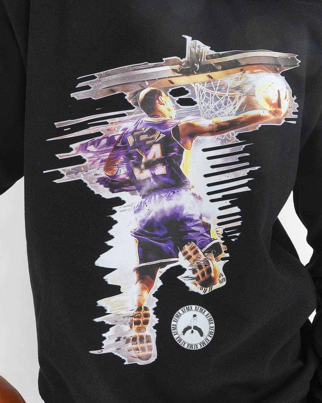 Felpa chiusa felpata stampa giocatore basket FKM