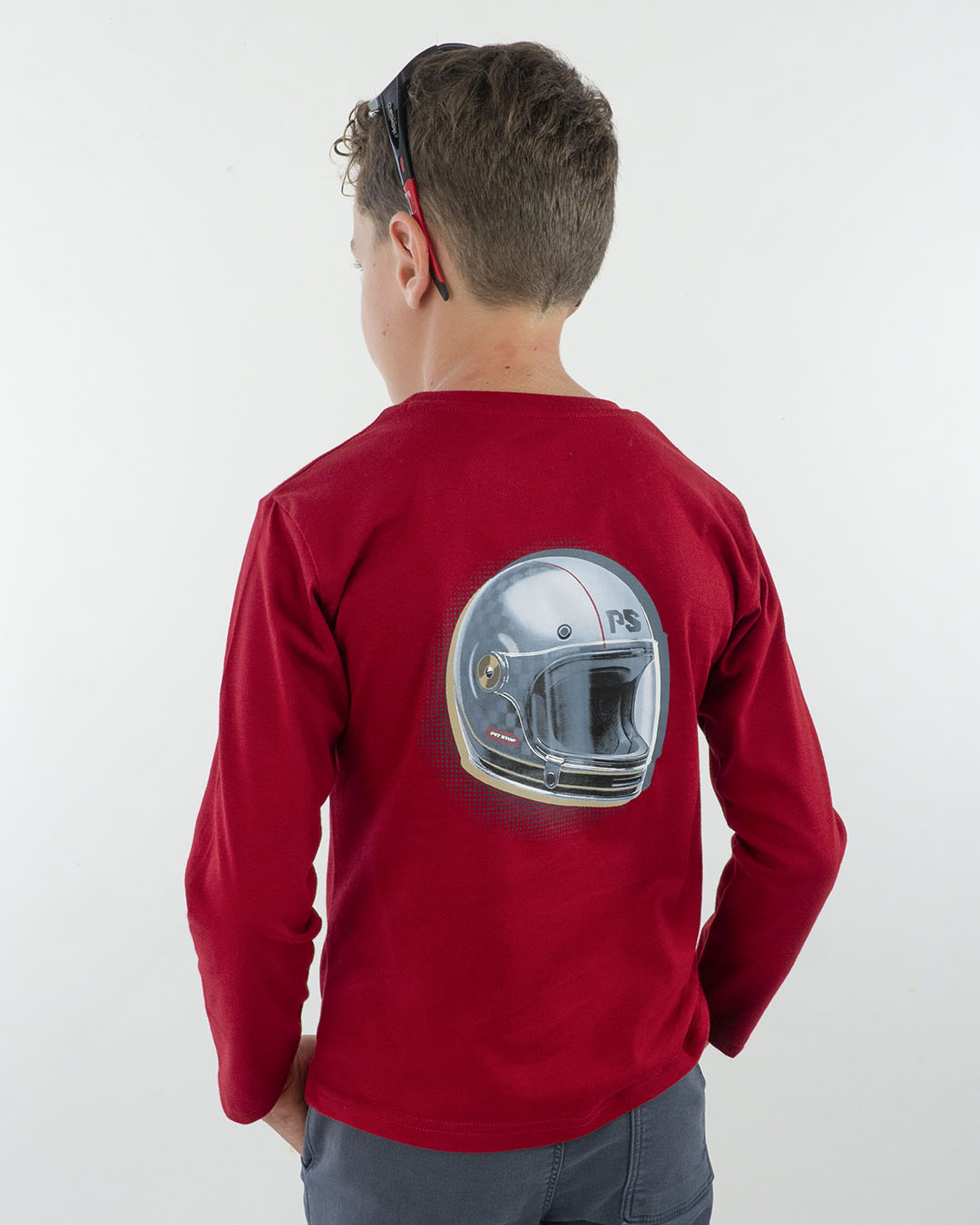 T-shirt race track con casco integrale MAYORAL