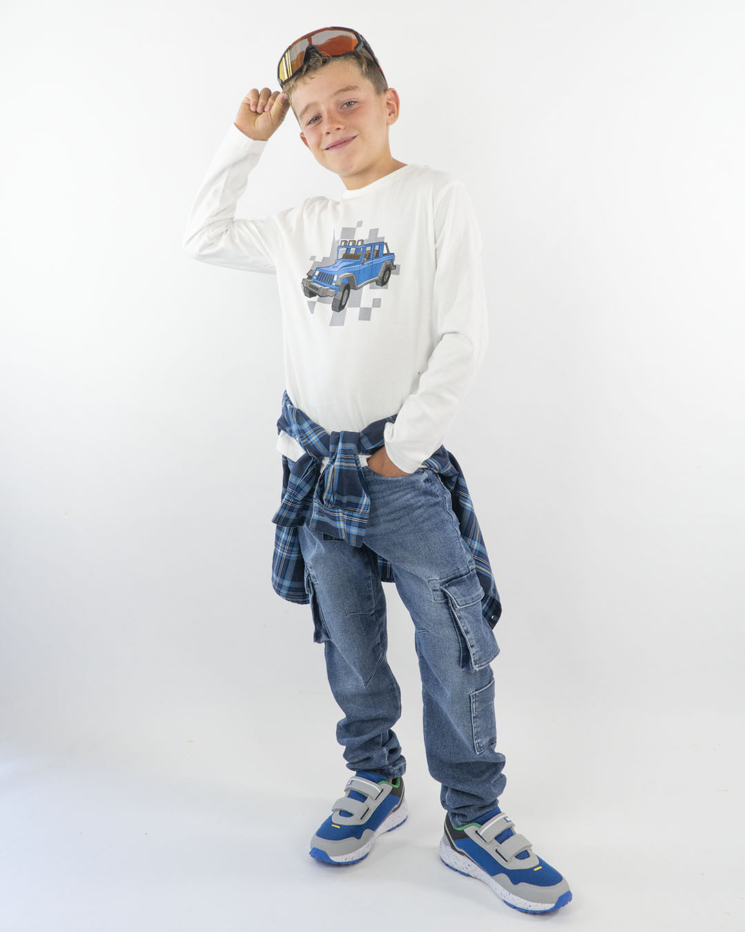 Jeans elasticizzato cargo MAYORAL