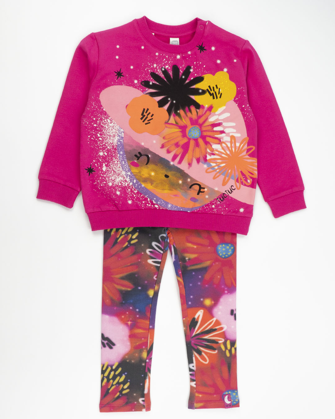 Completo con leggings fiorato TUC TUC