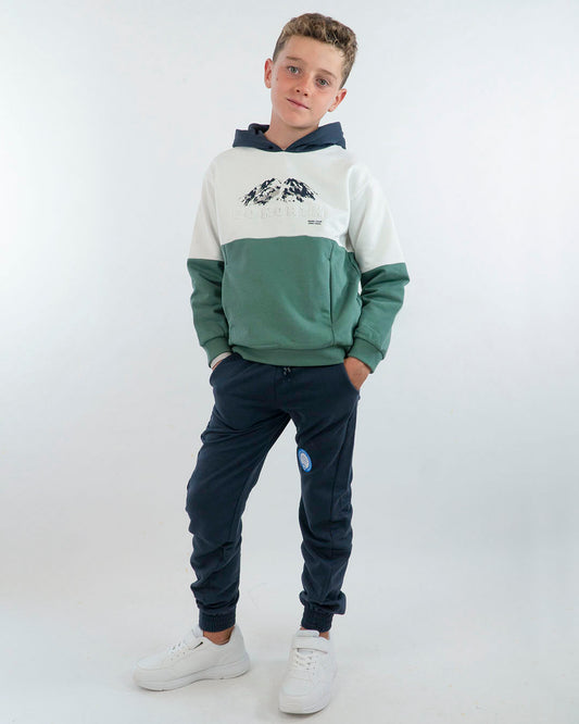 Tuta felpata con 2 pantaloni tema montagna MAYORAL