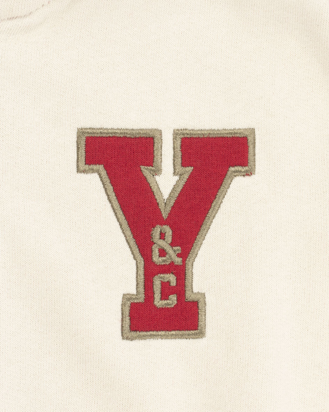 Felpa bicolor stile college con zip I DO