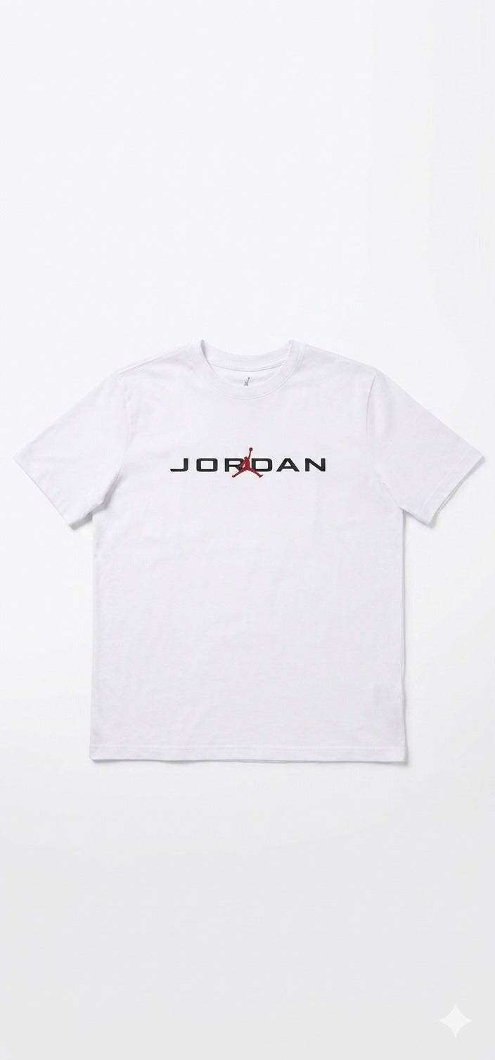 T-shirt basica con scritta art.95D628-001 JORDAN